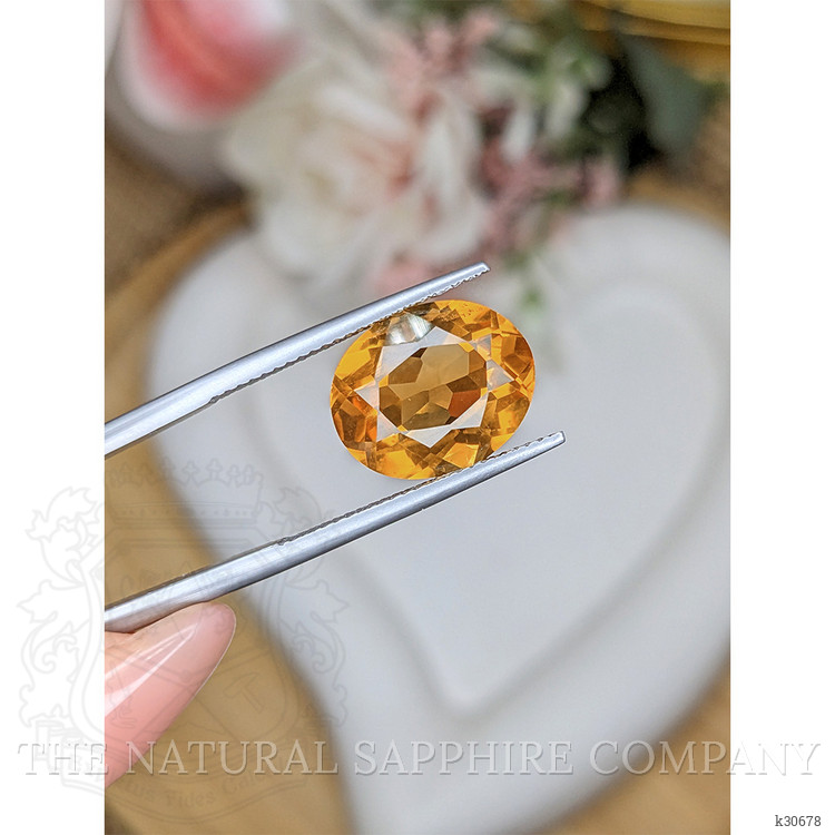 6.10 Ct. Orangish Yellow Citrine from Brazil