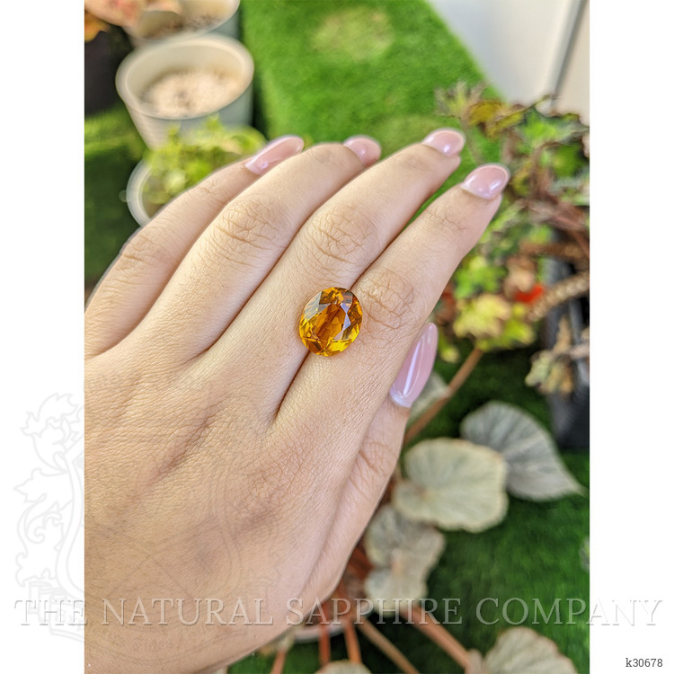 6.10 Ct. Orangish Yellow Citrine from Brazil