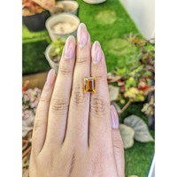 4.74 Ct. Orangish Yellow Citrine from Brazil Life Style