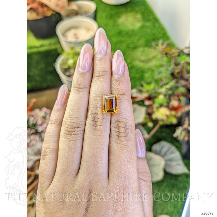 4.74 Ct. Orangish Yellow Citrine from Brazil