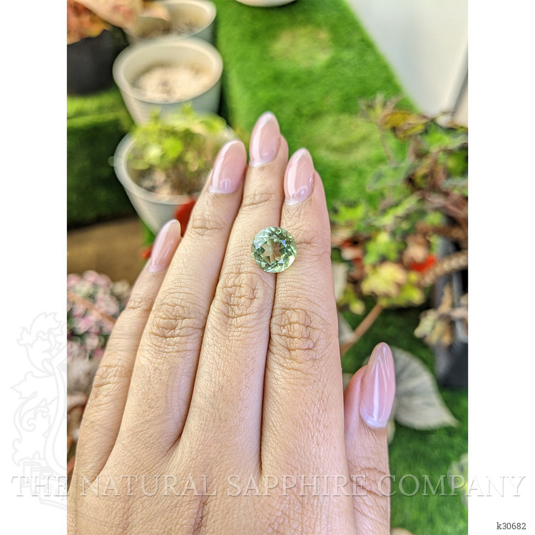 5.07 Ct. Yellowish Green Prasiolite from Brazil