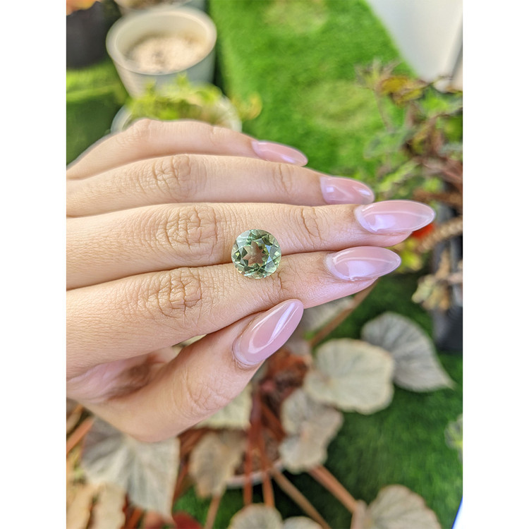 5.07 Ct. Yellowish Green Prasiolite from Brazil