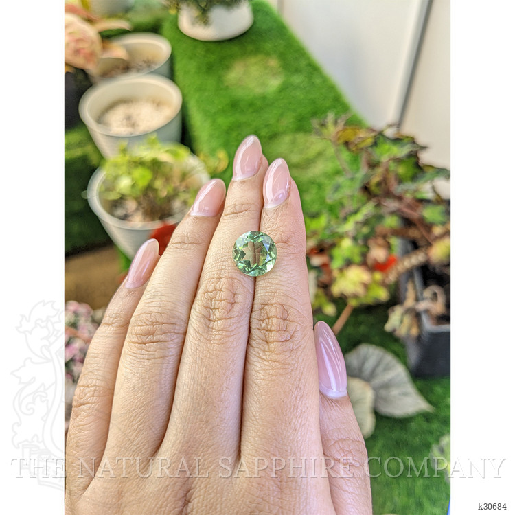 5.61 Ct. Yellowish Green Prasiolite from Brazil