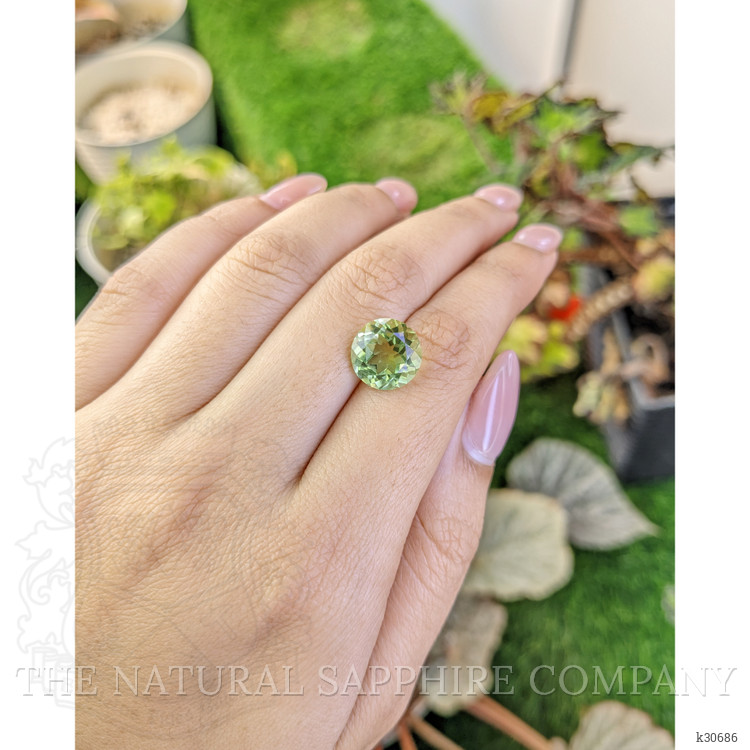 5.10 Ct. Yellowish Green Prasiolite from Brazil