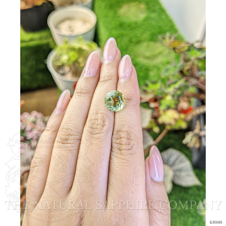 5.10 Ct. Yellowish Green Prasiolite from Brazil