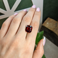 13.14 Ct. Red Garnet from Ceylon (Sri Lanka) Life Style