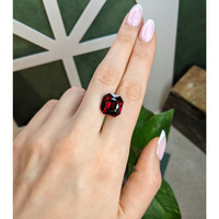 14.69 Ct. Red Garnet from Ceylon (Sri Lanka) Life Style