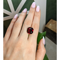 14.69 Ct. Red Garnet from Ceylon (Sri Lanka) Life Style