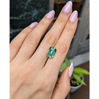 6.41 Ct. Yellowish Green Tourmaline from Ceylon (Sri Lanka) Life Style
