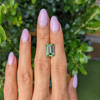 5.26 Ct. Yellowish Green Tourmaline from Ceylon (Sri Lanka) Life Style