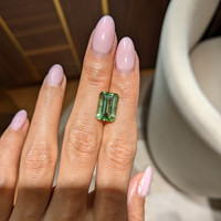 5.26 Ct. Yellowish Green Tourmaline from Ceylon (Sri Lanka) Life Style