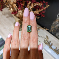 5.26 Ct. Yellowish Green Tourmaline from Ceylon (Sri Lanka) Life Style