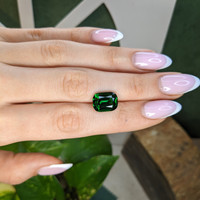 6.20 Ct. Green Chrome Tourmaline from Madagascar Life Style