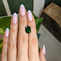 6.20 Ct. Green Chrome Tourmaline from Madagascar Life Style