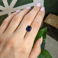 4.46 Ct. Purplish Blue Spinel from Ceylon (Sri Lanka) Life Style
