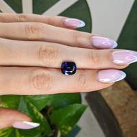 4.46 Ct. Purplish Blue Spinel from Ceylon (Sri Lanka) Life Style