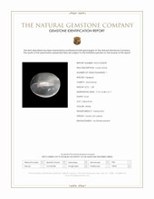 1.28 Ct. White Cabochon Moonstone from Ceylon (Sri Lanka) Scan Report