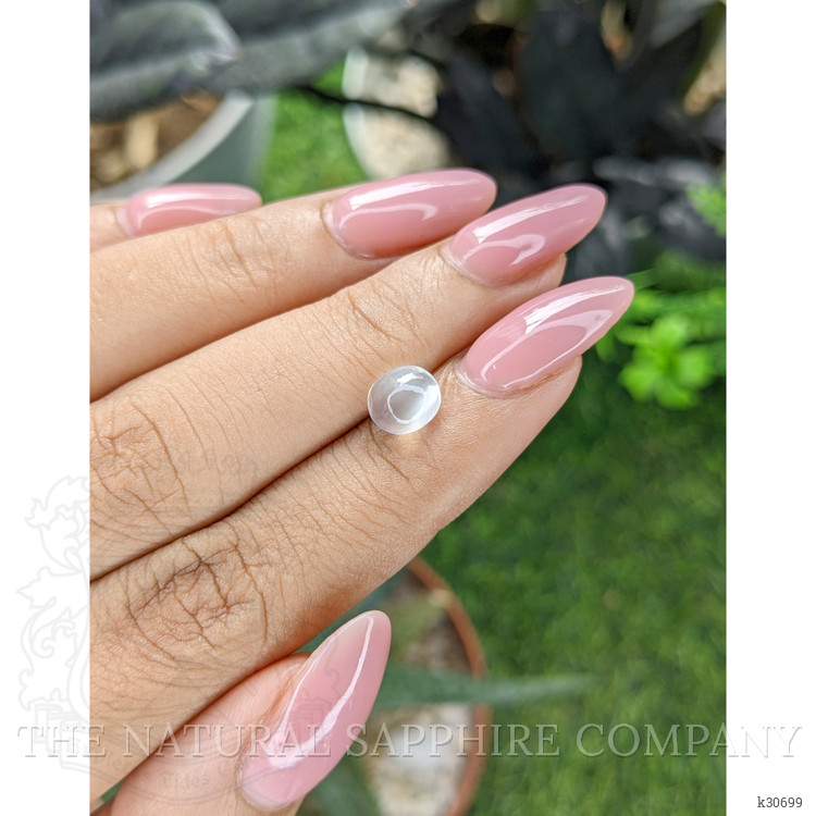 1.28 Ct. White Cabochon Moonstone from Ceylon (Sri Lanka)