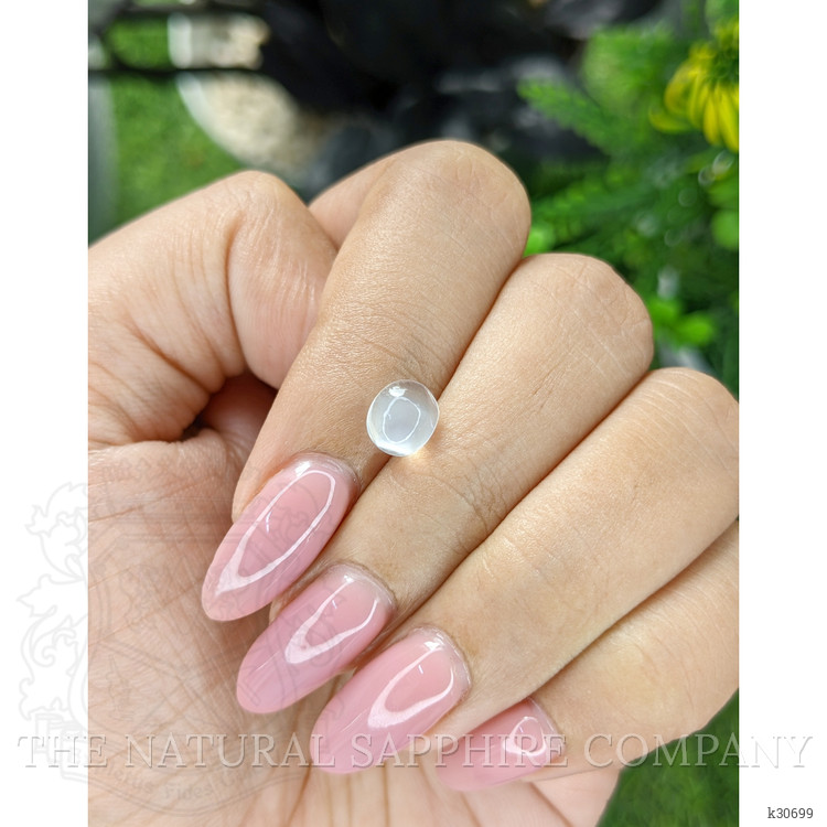 1.28 Ct. White Cabochon Moonstone from Ceylon (Sri Lanka)