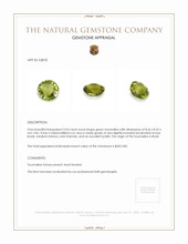 2.03 Ct. Tourmaline from Brazil Appraisal