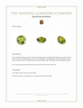 2.03 Ct. Tourmaline from Brazil Appraisal