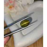 6.30 Ct. Yellow Cabochon Chrysoberyl from Ceylon (Sri Lanka) Life Style