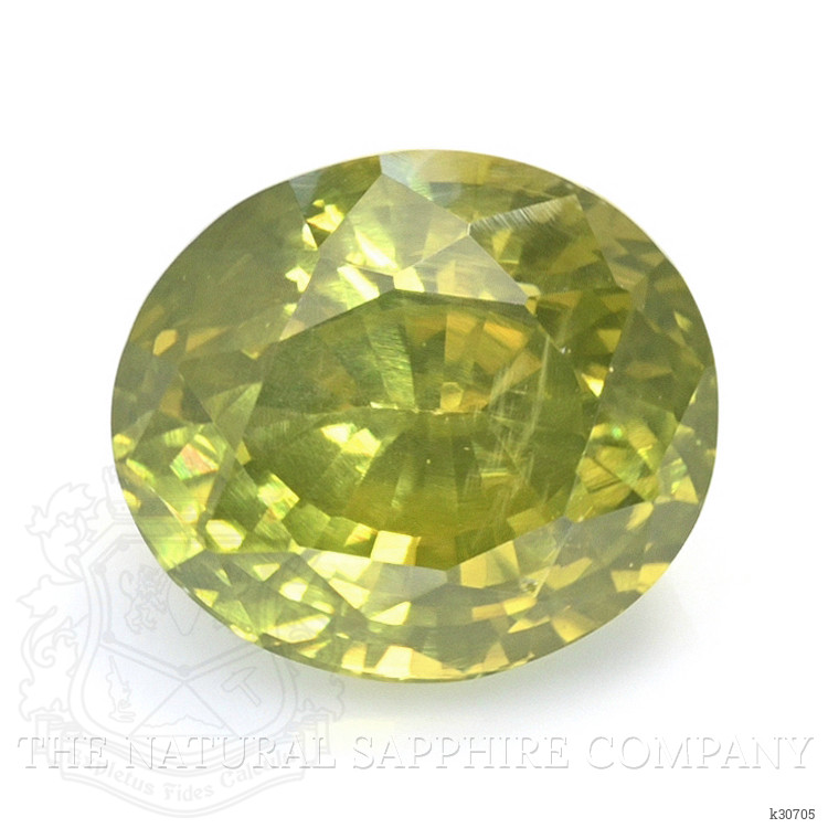 4.67 Ct. Yellowish Green Zircon from Ceylon (Sri Lanka)