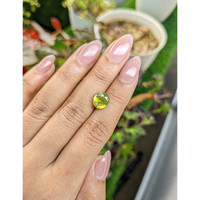 4.67 Ct. Yellowish Green Zircon from Ceylon (Sri Lanka) Life Style