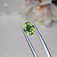 3.85 Ct. Yellowish Green Zircon from Ceylon (Sri Lanka) Life Style