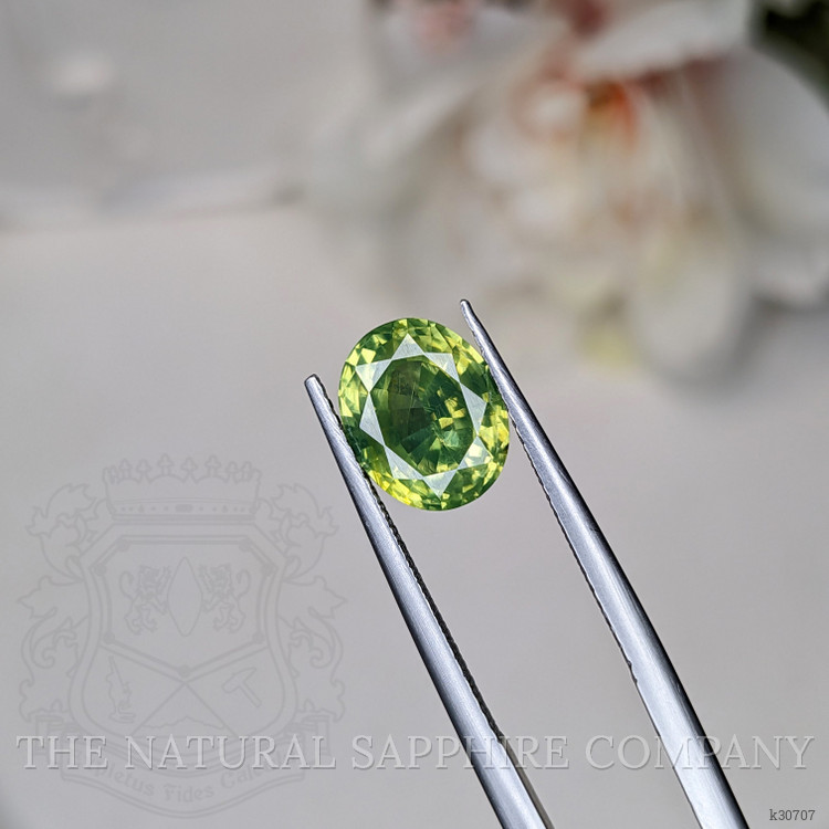3.85 Ct. Yellowish Green Zircon from Ceylon (Sri Lanka)