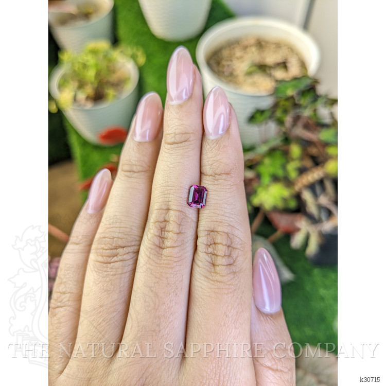 1.09 Ct. Pinkish Purple Rhodolite Garnet from Ceylon (Sri Lanka)