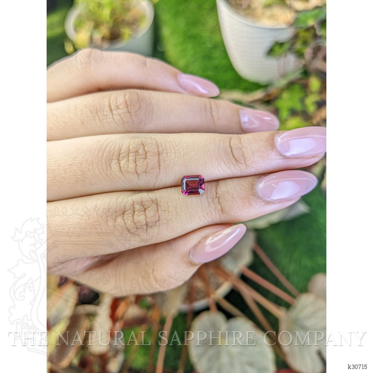 1.09 Ct. Pinkish Purple Rhodolite Garnet from Ceylon (Sri Lanka)