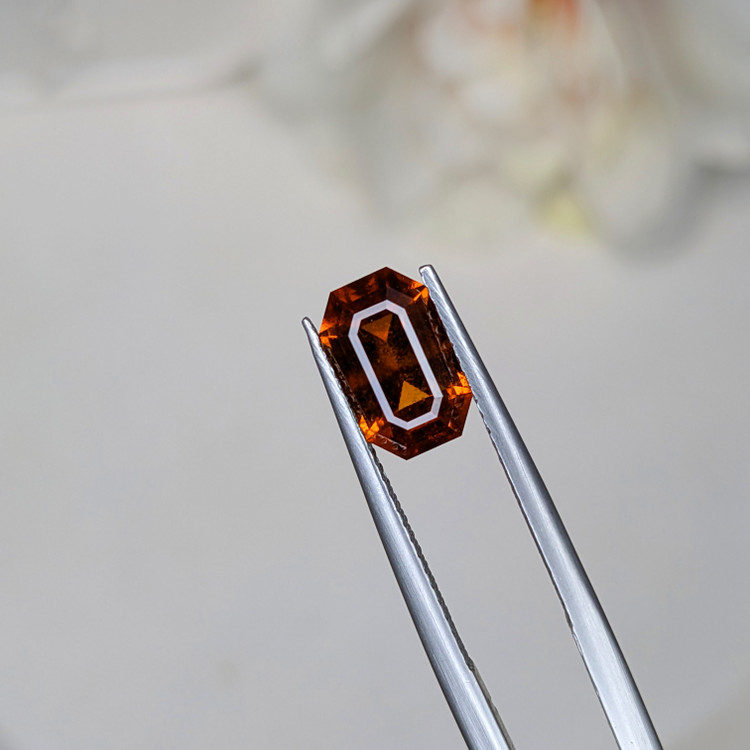 2.26 Ct. Orange Hessonite Garnet from Madagascar