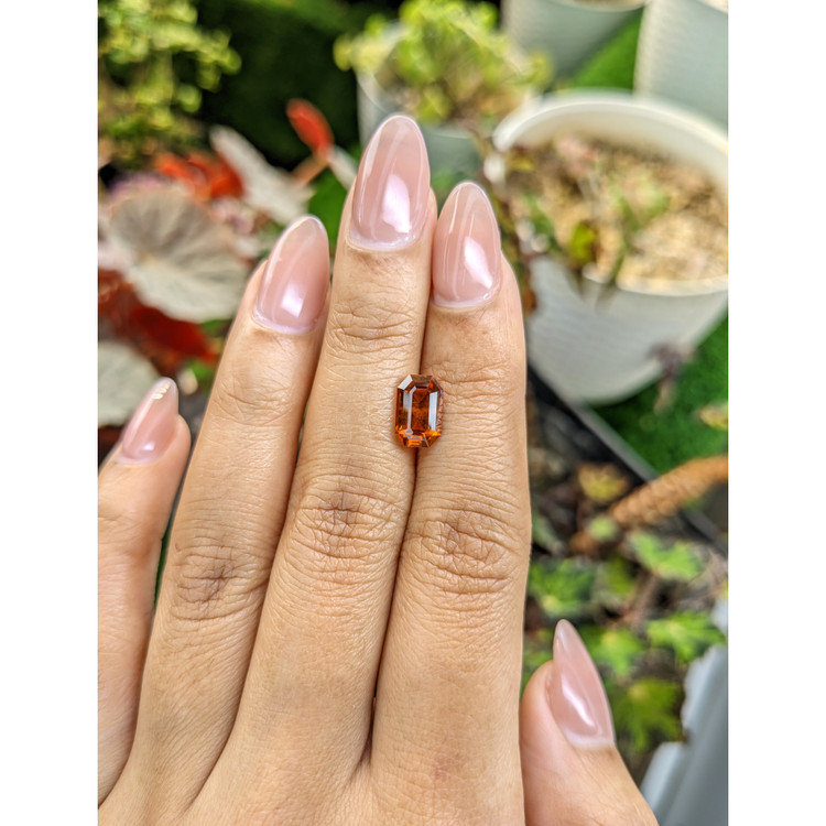 2.26 Ct. Orange Hessonite Garnet from Madagascar