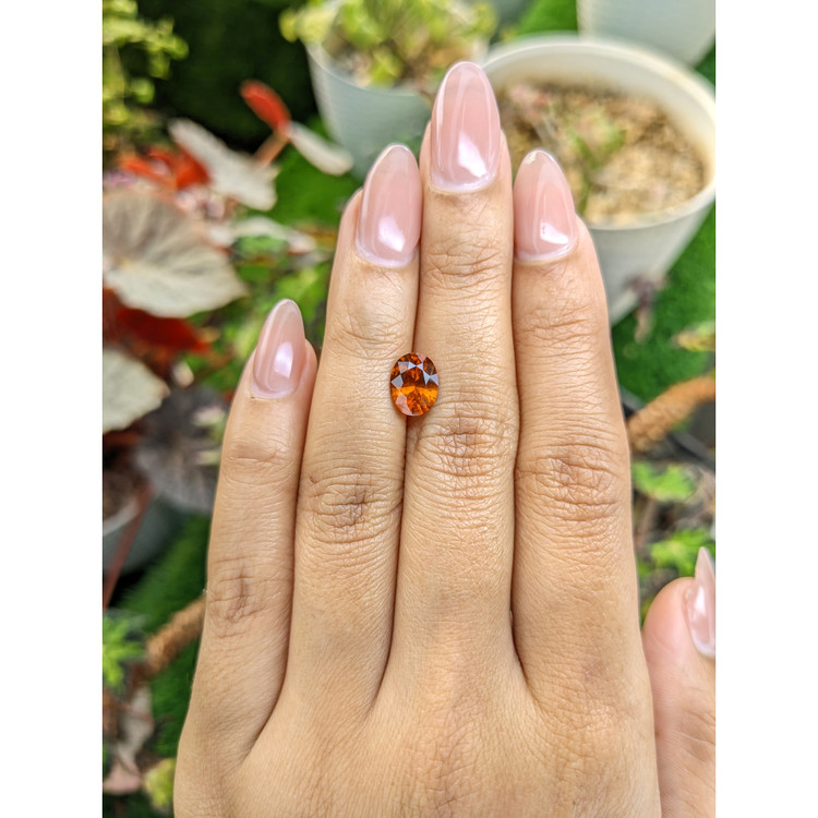1.84 Ct. Orange Hessonite Garnet from Madagascar