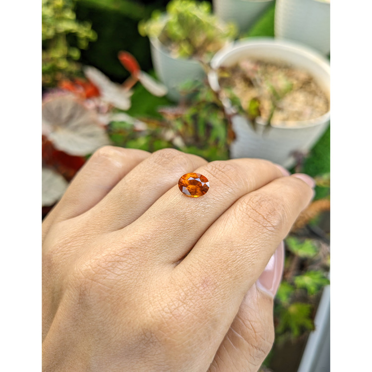 1.84 Ct. Orange Hessonite Garnet from Madagascar