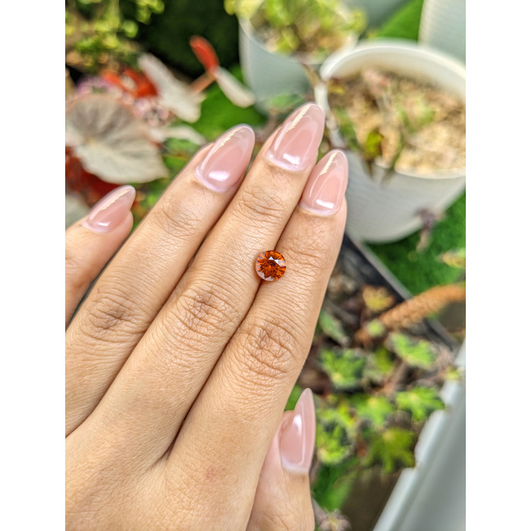 1.46 Ct. Orange Hessonite Garnet from Madagascar