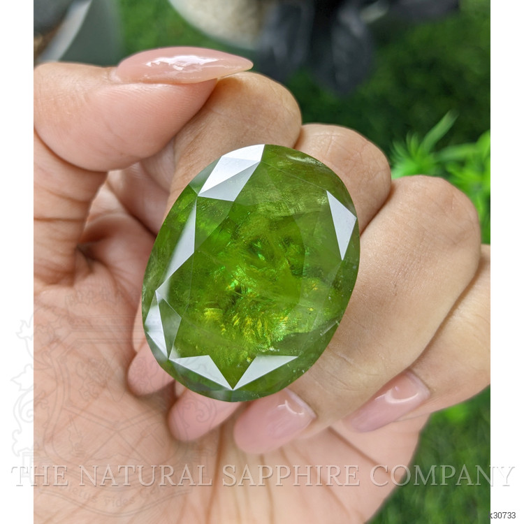 102.50 Ct. Green Sphene (Titanite) from Madagascar