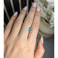 2.87 Ct. Greenish Blue Tourmaline from Africa Life Style