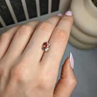 2.96 Ct. Orangish Brown Tourmaline from Africa Life Style