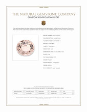 4.57 Ct. Peach Tourmaline from Africa Scan Report
