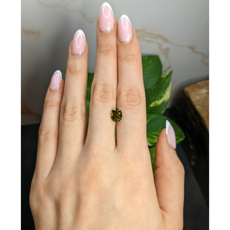 2.27 Ct. Yellowish Green Tourmaline from Africa