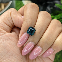 2.76 Ct. Greenish Blue Tourmaline from Madagascar Life Style