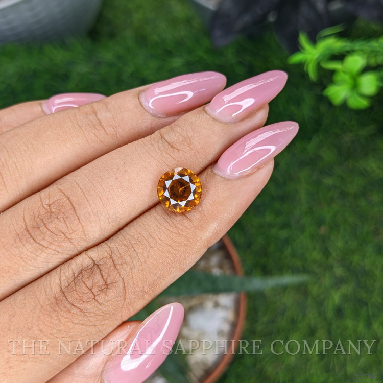 3.29 Ct. Golden Orange Hessonite Garnet