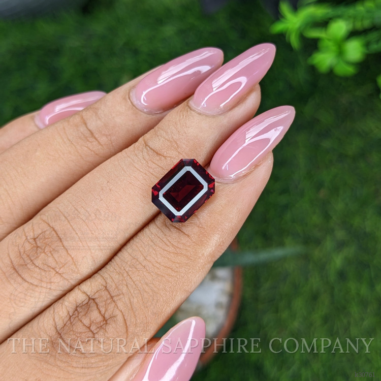 5.27 Ct. Purplish Red Garnet from Ceylon (Sri Lanka)