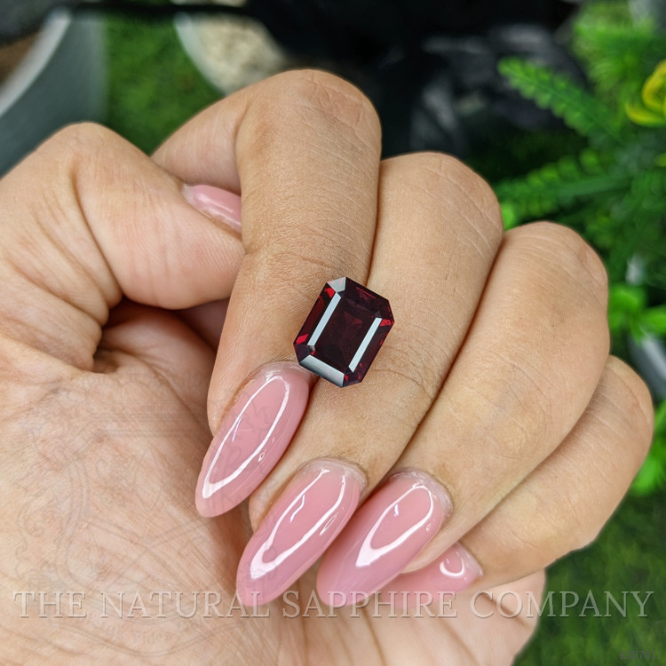 5.27 Ct. Purplish Red Garnet from Ceylon (Sri Lanka)