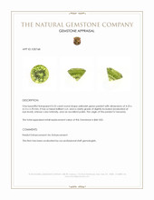 0.33 Ct. Yellowish Green Peridot from Tanzania Appraisal