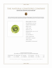 0.33 Ct. Yellowish Green Peridot from Tanzania Scan Report