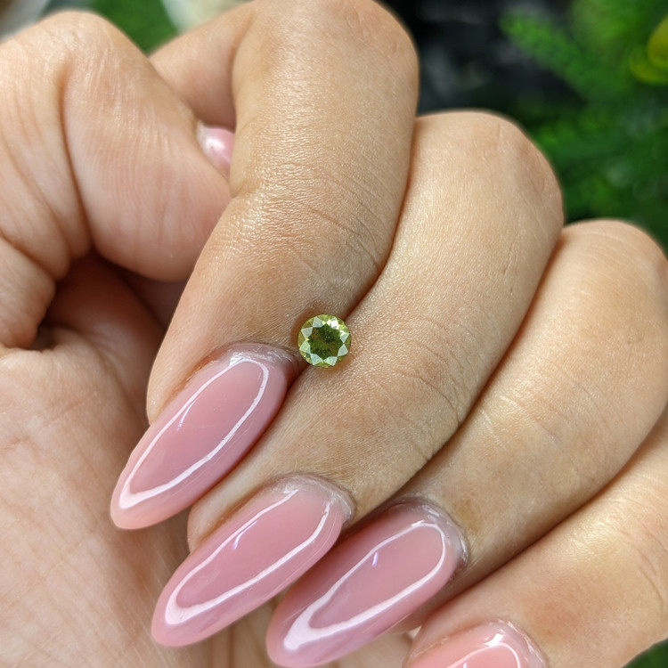 0.33 Ct. Yellowish Green Peridot from Tanzania