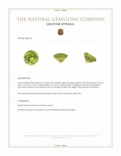 0.27 Ct. Yellowish Green Peridot from Tanzania Appraisal